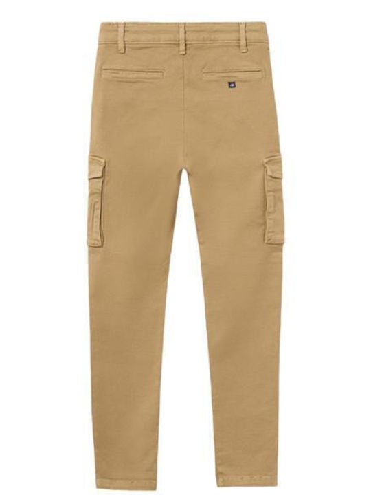 Pantaloni Cargo din Material Textil pentru Copii Tabac maro