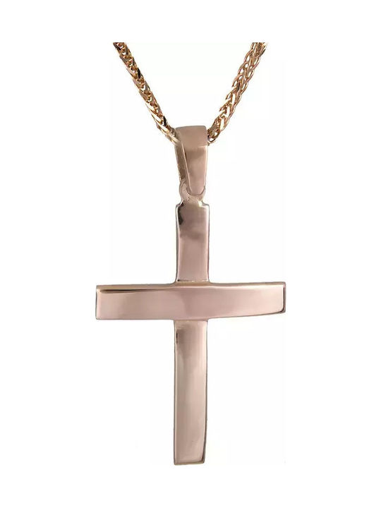 Rose Gold Cross 14K