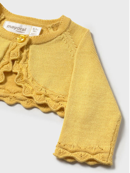 Kinderstrickjacke Gestrickt Gelb