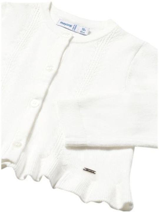 Kinderstrickjacke Gestrickt Ecru