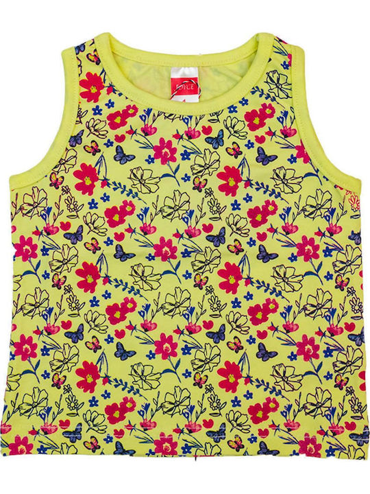 Σετ Παιδικές Μπλούζες Κίτρινες Tank Top