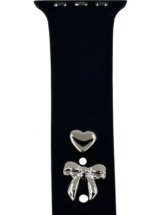 Tfo Pin Charms Set Watch Straps Bow Silver