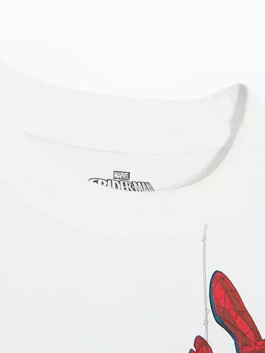 Kinder-Sweatshirt White Spiderman