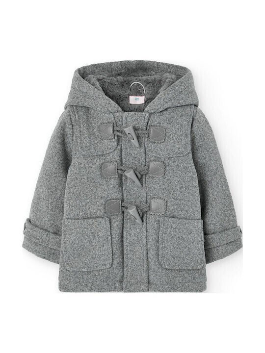 Kids' Coat with Hood Gray