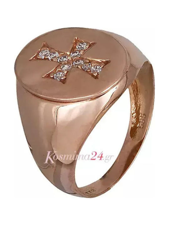 Inel Pentru Femei Placat cu Aur 14K