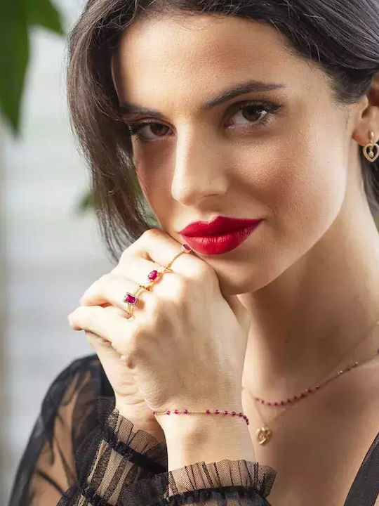 Femeie Inel cu Pietre din Aur 14K