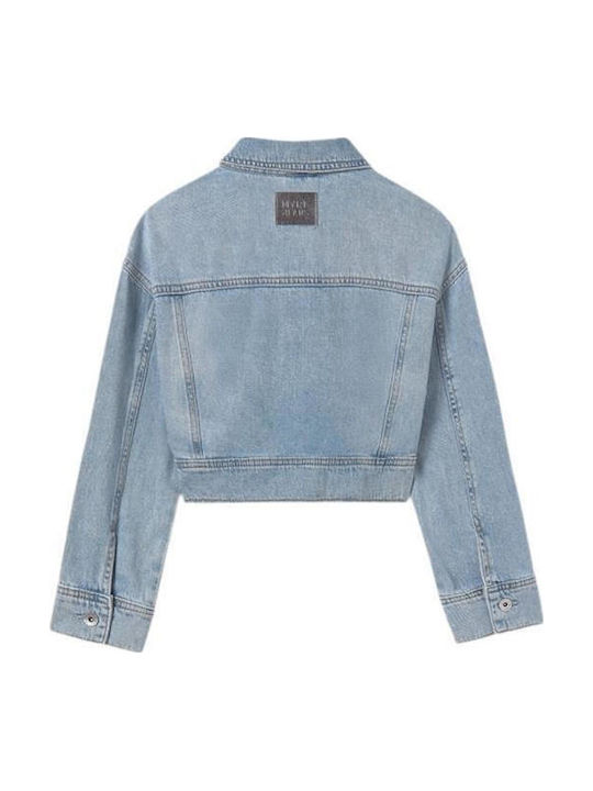 Kids' Denim Jacket Short Blue