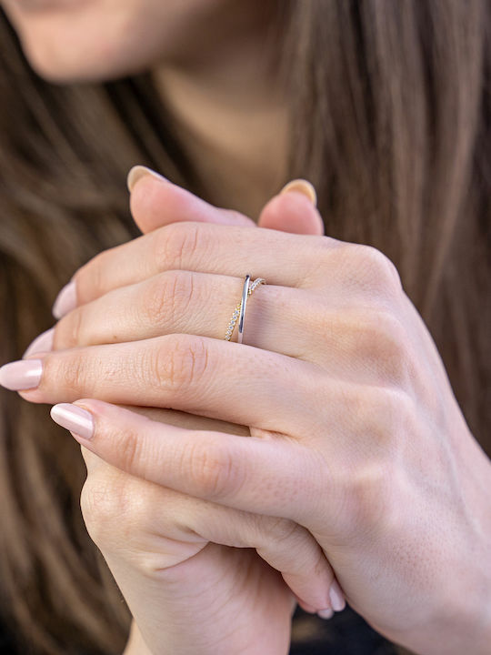 Ring with Stones made of Gold 14K