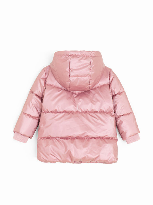 Kids' Casual Jacket with Hood Pink