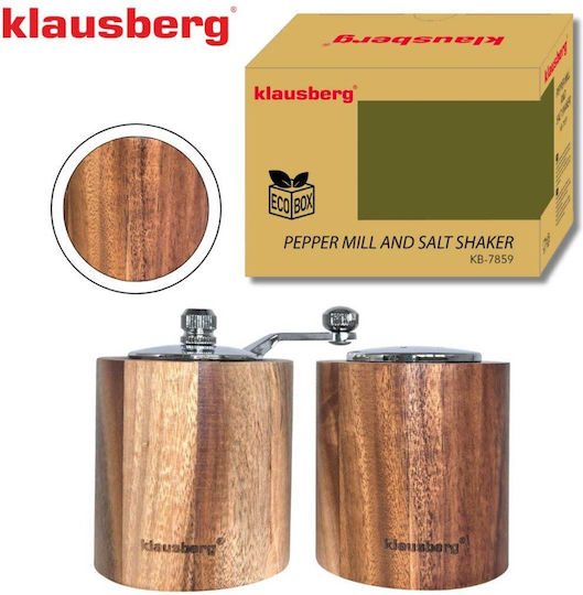 Klausberg Χειροκίνητος Μύλος Πιπεριού Κεραμικός σε Καφέ Χρώμα
