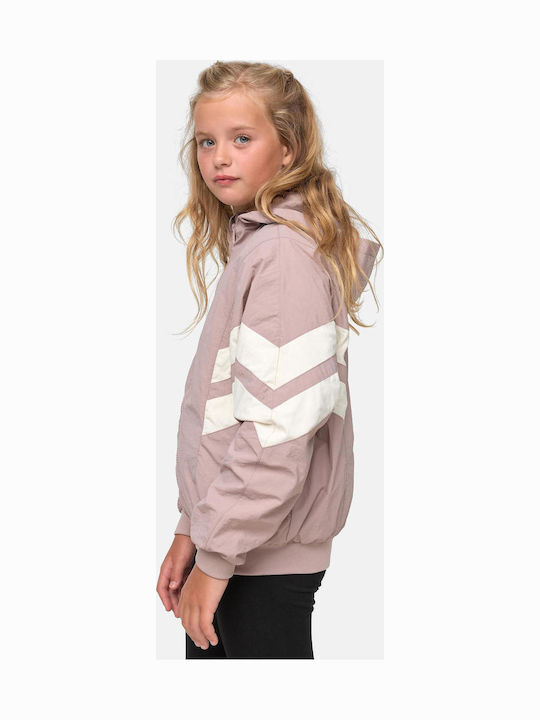 Kids' Casual Jacket Short with Hood Pink