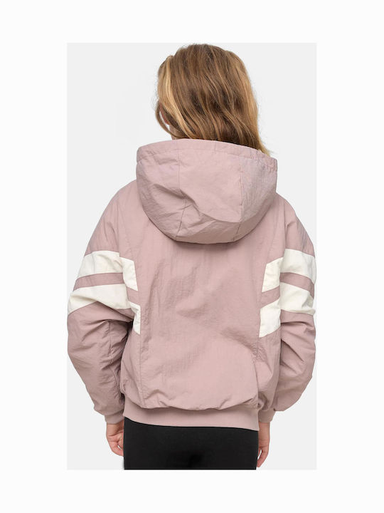 Kids' Casual Jacket Short with Hood Pink