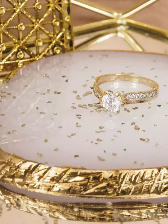 Single Stone from Gold 14K