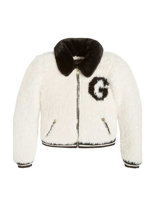 Kids' Bomber Short White