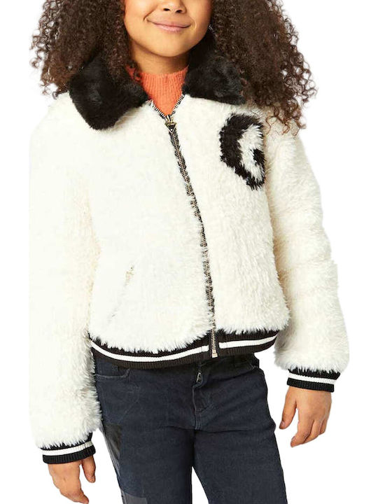 Kids' Bomber Short White