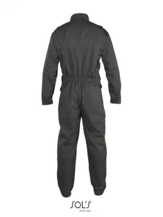 Sol's Jupiter Work Coveralls Full Body Cotton Gray