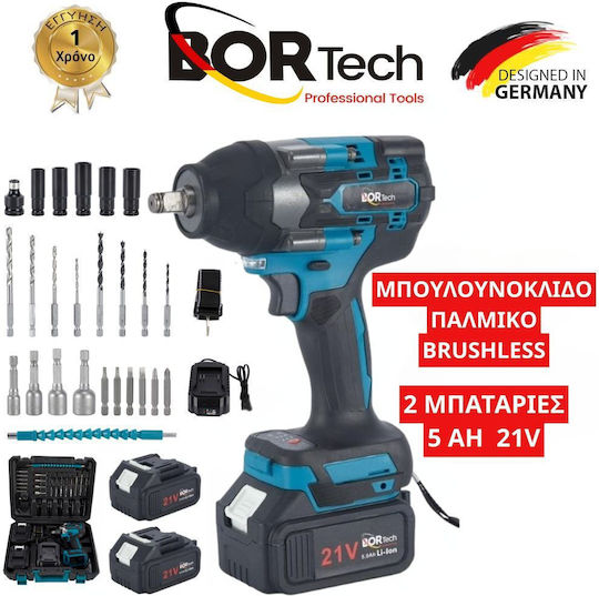 Homeone Μπουλονόκλειδο Μπαταρίας 36V 2x6Ah με Υποδοχή 1/2"