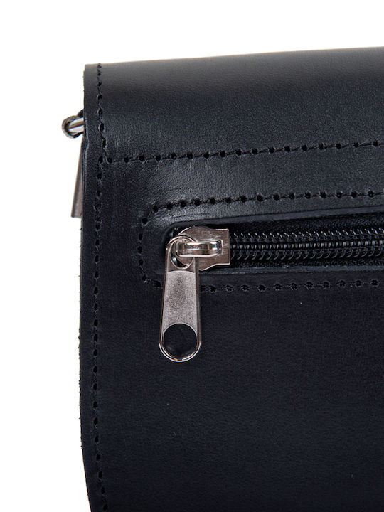 By -leather Leather Women's Bag Shoulder Black