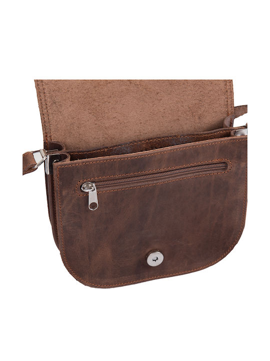 By -leather Leather Women's Bag Shoulder Brown