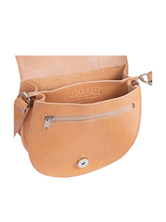 By -leather Leather Women's Bag Shoulder Beige
