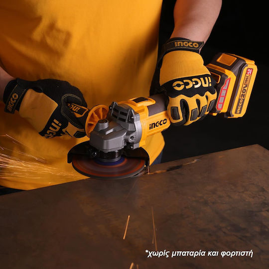 Ingco Grinder 125mm Battery Brushless with Speed Control 20V Solo