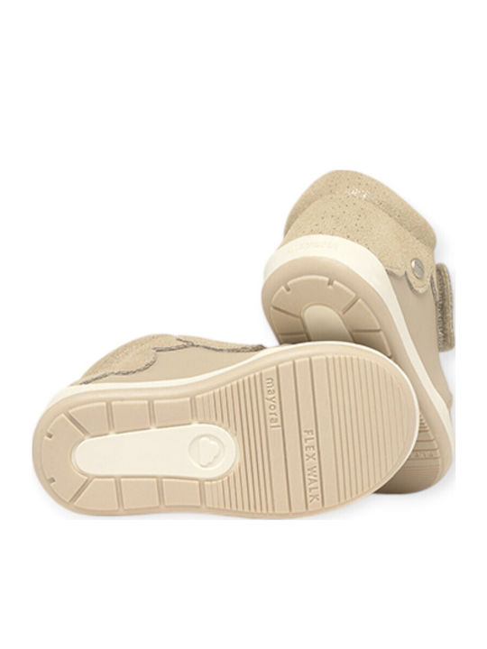 Kinder Sneakers Hoch Anatomisch mit Klettverschluss Gold