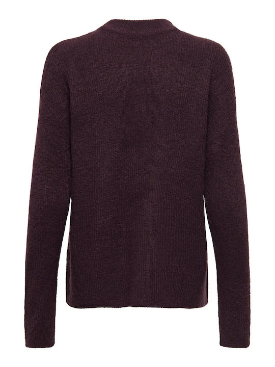 Camilla Damen Langarm Pullover Bordeaux