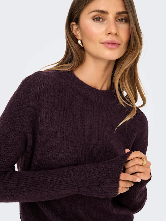 Camilla Damen Langarm Pullover Bordeaux