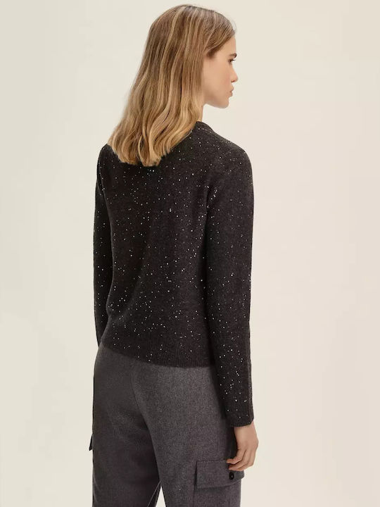 Women's Sweater Woolen Dark Grey