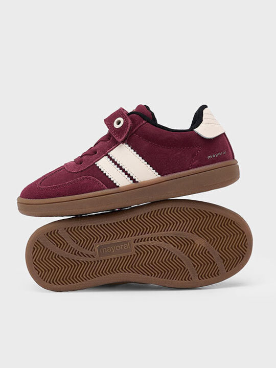 Casual Kinder Sneakers mit Klettverschluss Burgundisch