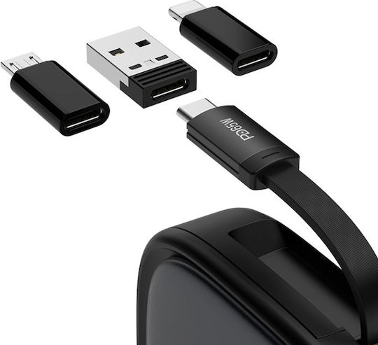 Recci USB zu Blitzschlag / Typ-C,TC-TC Kabel Schwarz 4m (RS36T)