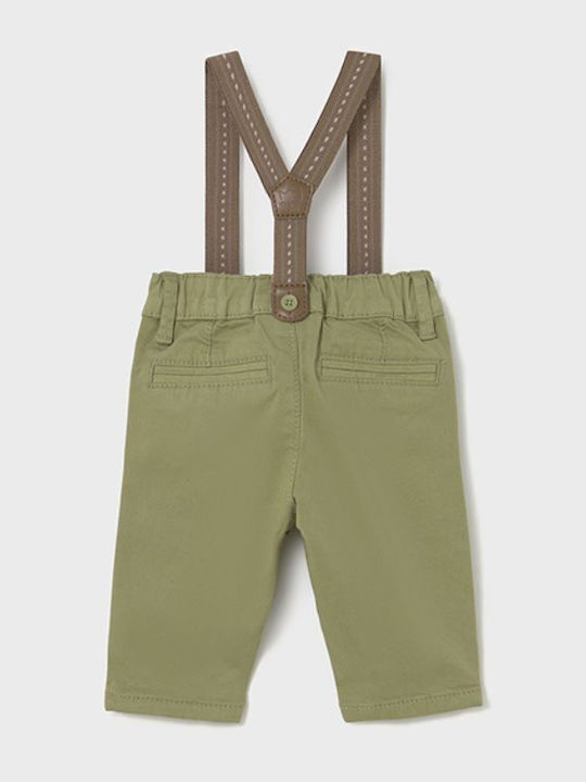 Kinder Schlaghose Stoff Olive Lang