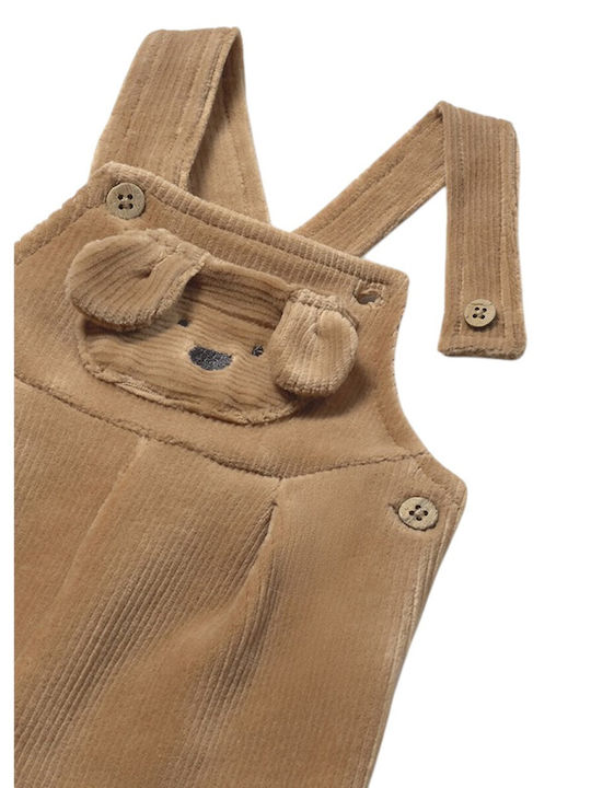 Kinder Latzhose Cord Beige Caramel