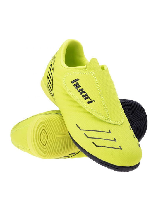 Pallo Jr Kids Indoor Soccer Shoes without Laces Yellow