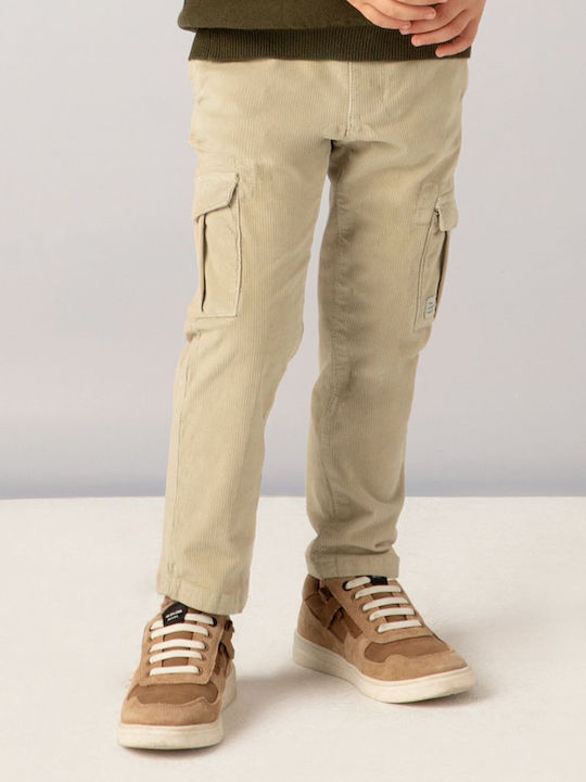 Pantaloni Cargo din Catifea pentru Copii MUSTAARDI