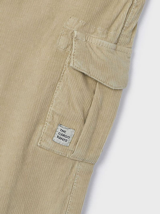Pantaloni Cargo din Catifea pentru Copii MUSTAARDI
