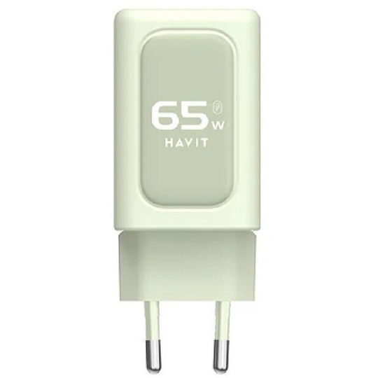 Havit Incarcător Fără Cablu cu Port USB-A și 2 Porturi USB-C 65W Verde (UC260)