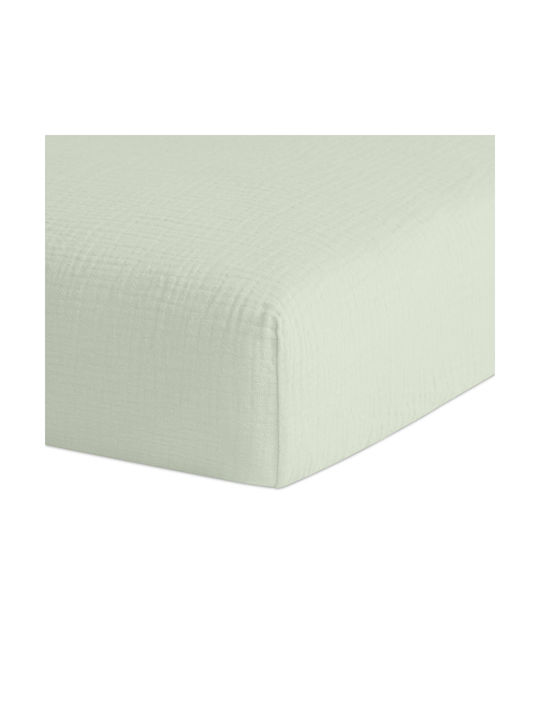 Kidizi Cearșaf pentru bebeluși Pentru Patut Bumbac cu Cauciuc Verde 120x60buc
