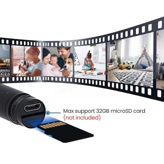 Cameră Ascunsă Stilou 1080p cu Slot pentru Card de Memorie