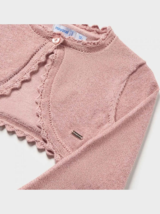 Kinderbolero Baumwolle Rosa