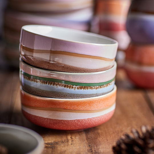Butlers Serving Bowl Round Ceramic Orange