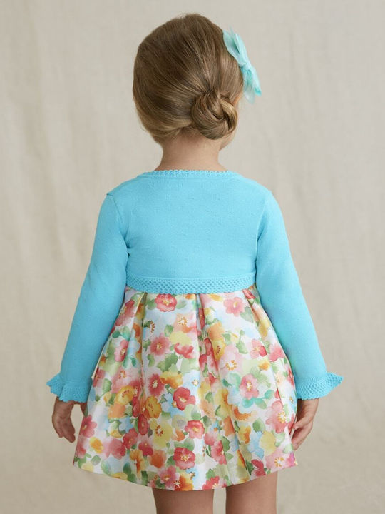 Kinderstrickjacke Gestrickt Türkis
