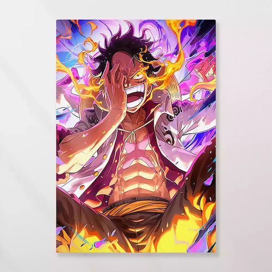 Πίνακας Καμβά One Piece Monkey D Luffy Flame Frenzy Knv2706 65cm X 95cm
