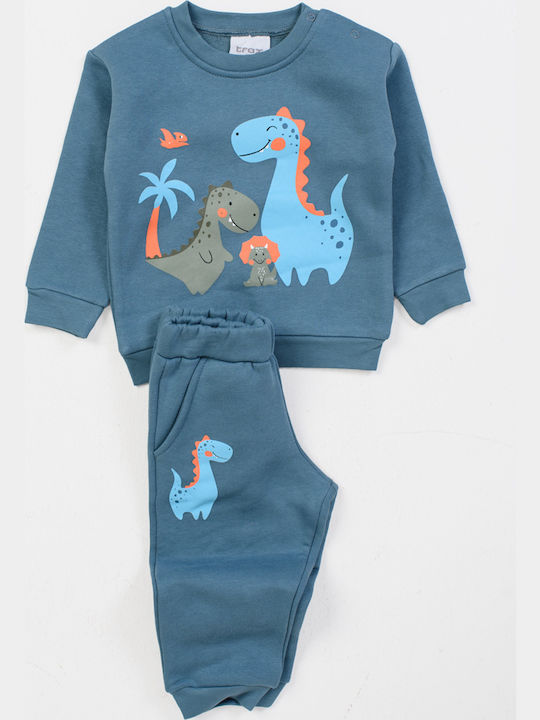 Kinder Sweatpants Set - Jogginganzug Petrol Blue 2Stück