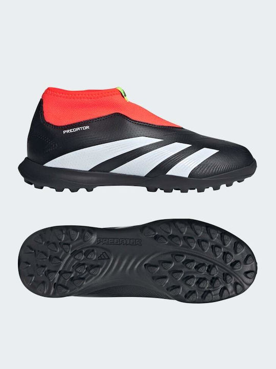 Kids Soccer Cleats & Shoes Predator 24 League Turf Without Laces Black
