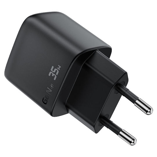 Acefast Wireless Charger GaN With USB-A Output Port And USB-C Output Port 35W Power Delivery Black A116