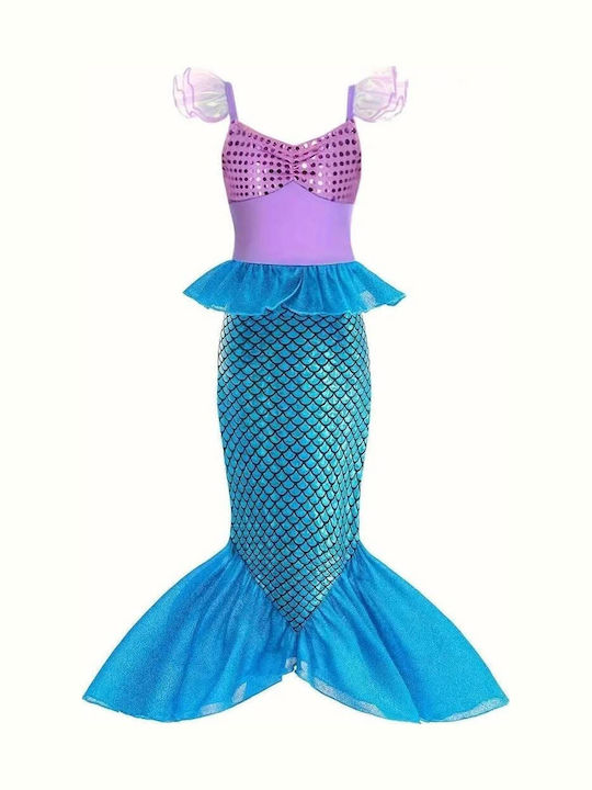 Kids Carnival Costume mermaid Purple