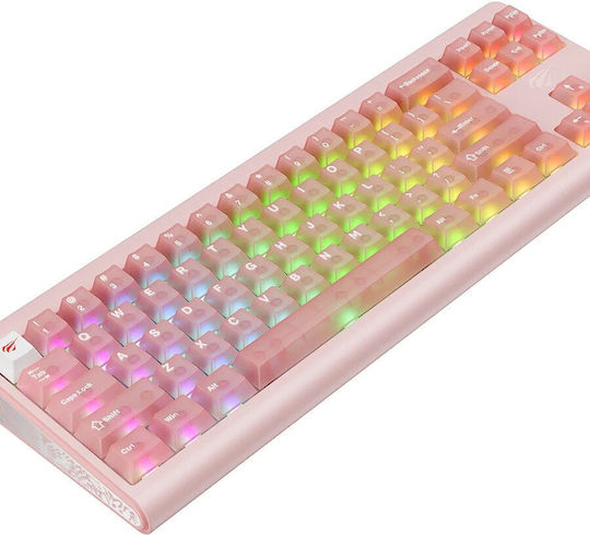 Havit KB896L Gaming Mechanical Keyboard with RGB lighting (English US) Pink