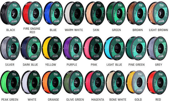 Esun PLA+ 3D Printer Filament 3.0mm Μαύρο 1kg 1τμχ (Spool)