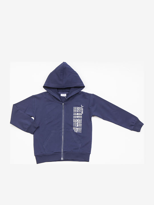 Kids Cardigan with Hood Gray